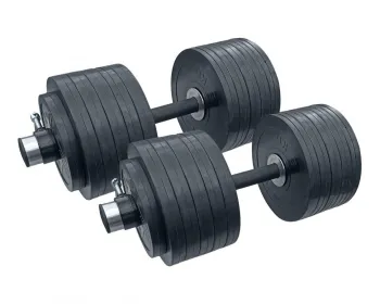 Гантелі обгумовані олімпійські RN-Sport 2 шт по 62 кг (olimp_RNOD_2х62) - фото 90698