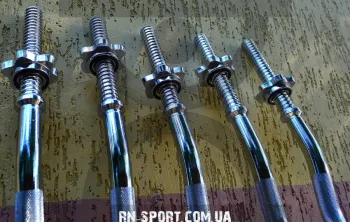 Гриф для штанги Z-подібний, хромований RN-Sport 1.2 м, 25 мм (Z-25) - фото 90806