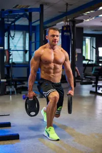 Набір штангу з гантелями. 4 грифи + 100 кг металевих дисків RN-Sport (RN-ch100) - фото 90880