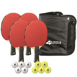 Набір для настільного тенісу Joola Quattro 4 Bats 10 Balls, 54818 - фото 