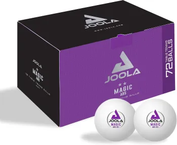 М'ячі для настільного тенісу Joola Magic ABS 40+ White 72 шт - фото 91436
