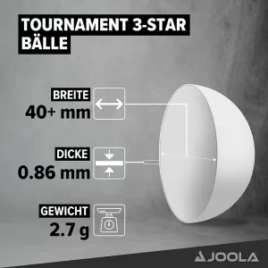 М’ячі для настільного тенісу Joola Tournament 40+ (12 шт.) - фото 91443