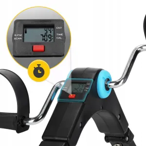 Міні велотренажер 4FIZJO Mini 2 в 1 для рук та ніг MBIKE03 Black/Blue - фото 91498