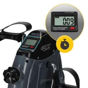 Міні велотренажер 4FIZJO Active 2 в 1 для рук та ніг MBIKE02 Grey/Black - фото 91503