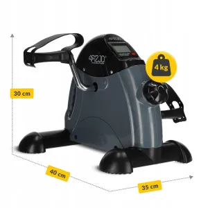 Міні велотренажер 4FIZJO Active 2 в 1 для рук та ніг MBIKE02 Grey/Black - фото 91504