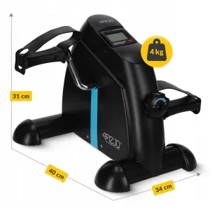 Міні велотренажер 4FIZJO Evo 2 в 1 для рук та ніг MBIKE01 Black/Blue - фото 91508