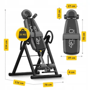 Стіл інверсійний 4FIZJO регульований 4FJ0655 Black/Grey - фото 91609