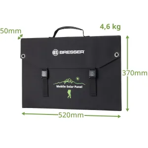 Портативний зарядний пристрій сонячна панель Bresser Mobile Solar Charger 120 Watt USB DC (3810070) - фото 92513