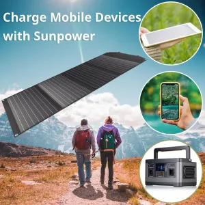 Портативний зарядний пристрій сонячна панель Bresser Mobile Solar Charger 120 Watt USB DC (3810070) - фото 92515