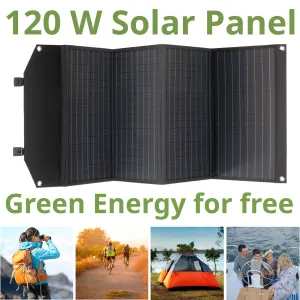 Портативний зарядний пристрій сонячна панель Bresser Mobile Solar Charger 120 Watt USB DC (3810070) - фото 92517