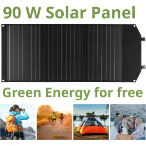 Портативний зарядний пристрій сонячна панель Bresser Mobile Solar Charger 90 Watt USB DC (3810060) - фото 92522