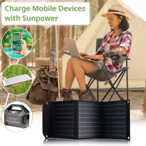 Портативний зарядний пристрій сонячна панель Bresser Mobile Solar Charger 40 Watt USB DC (3810040) - фото 92536