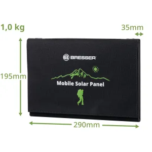 Портативний зарядний пристрій сонячна панель Bresser Mobile Solar Charger 21 Watt USB DC (3810030) - фото 92548