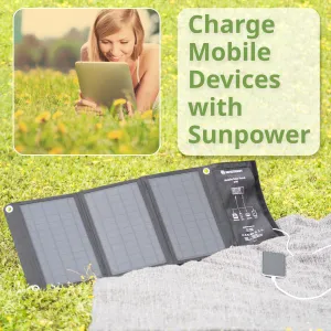 Портативний зарядний пристрій сонячна панель Bresser Mobile Solar Charger 21 Watt USB DC (3810030) - фото 92551