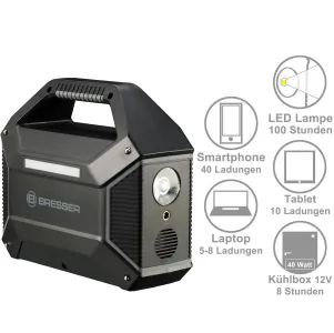 Портативна зарядна станція Bresser Portable Power Supply 100 Watt (3810000) - фото 92553