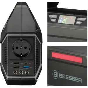 Портативна зарядна станція Bresser Portable Power Supply 100 Watt (3810000) - фото 92555
