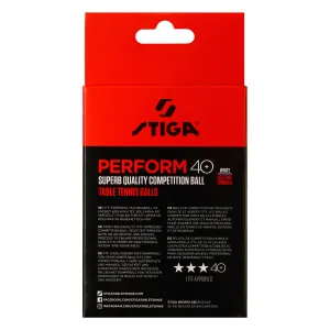 М'ячі для настільного тенісу Stiga Perform ABS 6 шт (1113-2110-06) - фото 94554