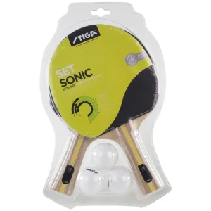 Набір для настільного тенісу Stiga Sonic Hobby 2 Bats 3 Balls (1220-2816-01) - фото 1