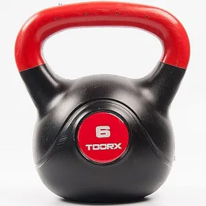 Гиря вінілова Toorx PVC 6 кг Black/Orange (KRP-6) - фото 