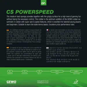 Ракетка для настільного тенісу Gewo CS Energy Carbon FL (860500001) - фото 95073
