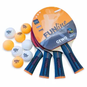 Набір для настільного тенісу Gewo Family & Friends 4 Bats 8 Balls - фото 