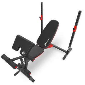 Набір Hop-Sport Premium 135кг з лавою HS-1095, штангами та гантелями 00-G00000075 - фото 96002