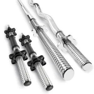 Набір Hop-Sport Premium 135кг з лавою HS-1025 Pro, штангами та гантелями 00-G00000179 - фото 96165