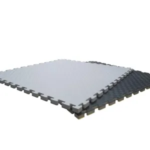 Мат татамі ластівчин хвіст WCG EVA 1000x1000x30 мм Мат-пазл Сіро-чорний (W-100х3 Gr/Bl) - фото 97148