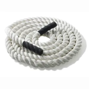 Канат тренувальний для кросфіту 9м Battle Rope White WCG 50х9 (W-50х9) - фото 97585