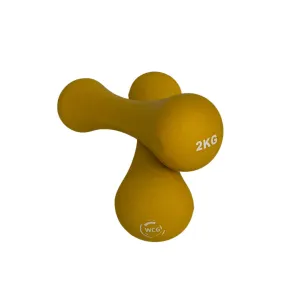Неопренові фітнес гантелі WCG по 2 кг, пара (W-120-2х2) - фото 