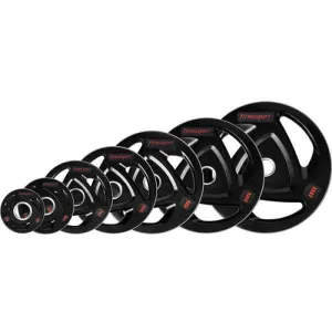 Диск олімпійський гумовий чорний Generation Fitness RCP17 - 15 кг - фото 98079