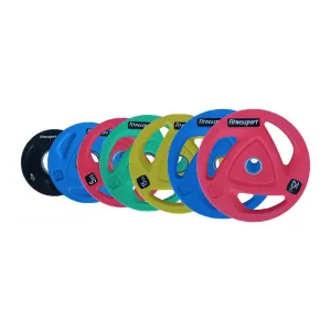 Диск олімпійський гумовий кольоровий Generation Fitness RCP20-2,5 кг - фото 98081