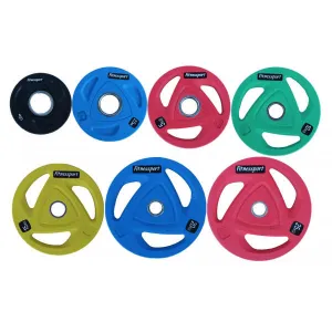 Диск олімпійський гумовий кольоровий Generation Fitness RCP20-2,5 кг - фото 98082