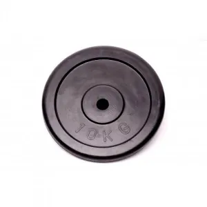 Диск домашній гумовий чорний Generation Fitness RCP10-10 кг - фото 