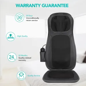 Масажна накидка на крісло Naipo Neck and Back з підігрівом і вібрацією MGBK-C2030 (Black) - фото 98524