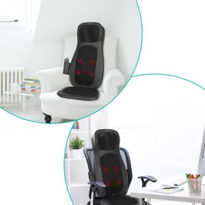 Масажна накидка на крісло Naipo Neck and Back з підігрівом і вібрацією MGBK-C2030 (Black) - фото 98530