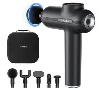 Масажер перкусійний ручний NAIPO Massage Gun для тіла без підігріву (MGG-2103) - фото 