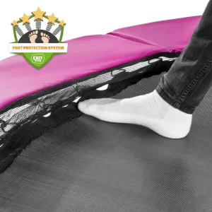 Батут спортивний EXIT Silhouette 305 см (для фітнесу, дітей, дачі, вулиці,3 метра) рожевий 12.93.10.60 - фото 99328
