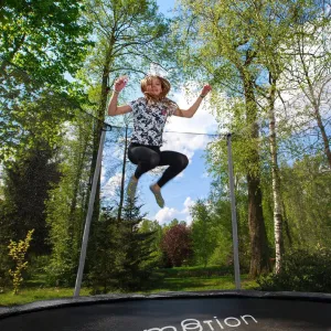 Батут Jumi Motion Sport Line Premium 10ft (305см) з внутрішньою сіткою сірий - фото 99667