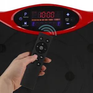 Віброплатформа для тренувань 4FIZJO Ultra+ з пультом та еспандерами Black/Red - фото 99689