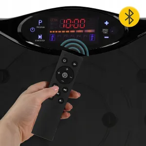 Віброплатформа для тренувань 4FIZJO Ultra+ з пультом та еспандерами Black - фото 99710