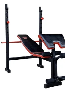 Скидка! Скамья для жима ReadMeBlack + 4 грифа, 100 кг дисков RN-Sport (RMB-100) - фото 100175