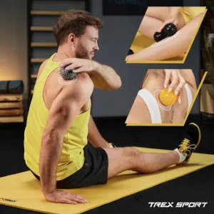 Набір масажних м'ячів Trex Sport TX-003MSB 3в1 для йоги та фітнесу PVC - фото 100860
