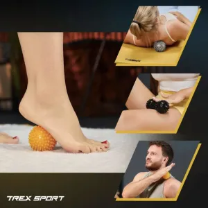 Набір масажних м'ячів Trex Sport TX-003MSB 3в1 для йоги та фітнесу PVC - фото 100861