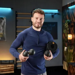 Набір масажерів Trex Sport TX-035EPS 3в1 для йоги та фітнесу чорний - фото 100873
