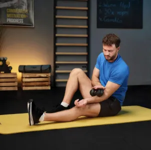 Набір масажерів Trex Sport TX-025EPS 4в1 для йоги та фітнесу чорний - фото 100926