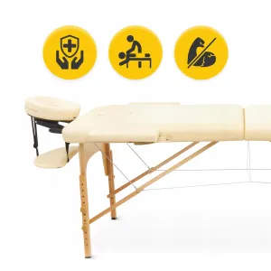 Масажний стіл 4FIZJO Massage Table Wood W60 Beige - фото 101938