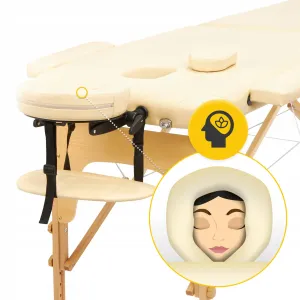 Масажний стіл 4FIZJO Massage Table Wood W60 Beige - фото 101942