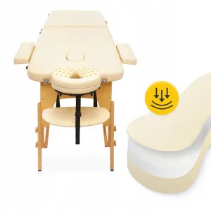 Масажний стіл 4FIZJO Massage Table Wood W60 Beige - фото 101944