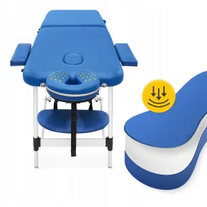 Масажний стіл складний 4FIZJO Massage Table Alu W60 Blue (P-5907739318404) - фото 101946